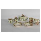 Springtime adult tea set for two