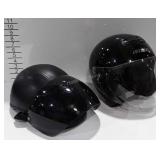 Two Motorcycle Helmets