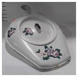 Painted decorated Bed Pan