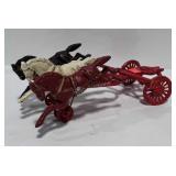 Cast Iron Horse Drawn Portion only of Fire Wagon