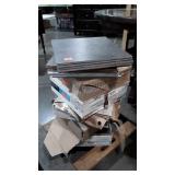 Floor Tiles, 65 pieces, 12x12". Note mismatched