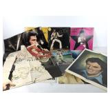 Elvis vinyl record albums and posters