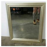 Wall mount mirror, fixed hardware for hanging, 30