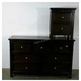 Dresser and nightstand, dresser measures 18 x 59