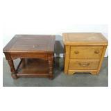 Two end tables, project pieces, both need