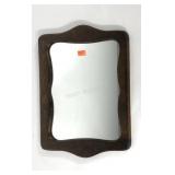Wood framed wall mirror, 15x21