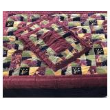 King size comforter with two standard shams,