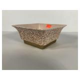 Shawnee pink confetti popcorn glaze planter