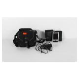 HP iPAQ pocket PC with charger and Case Logic