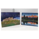 Two hardback books: Our national parks America