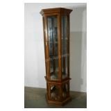Slim curio cabinet, 71", flat back, seller code