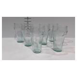 6 Coca-Cola glasses