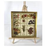 Paper crafting sampler, framed 11x11