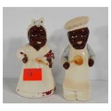 Chef salt and pepper shakers