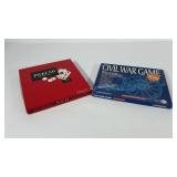 Games, Civil War deluxe edition and Po-Ke-No,