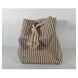 Canvas tote bag, 13" × 13" × 16"