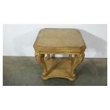 End table, 26 x 26 x 25, damage as shown