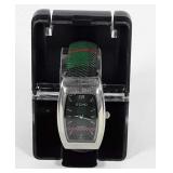 Echo quartz wrist watch with case