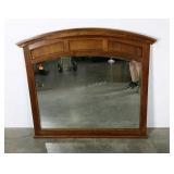 Mirror, cherry wood, 44 in at tallest point, wear