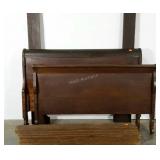 Head and foot board with side rails, full size,