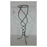 Metal stand, 30" tall, for plant or candle use