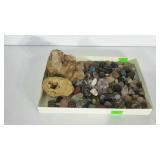 Stones and crystals, geodes