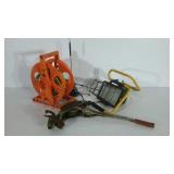 Two plastic totes, no lids, with miscellaneous