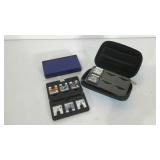 Nintendo DS Lite group, includes games and carry
