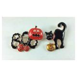 Halloween theme brooches