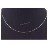 18in Italian Sterling silver 1.3gr box link