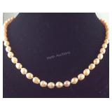Sterling freshwater pearl cultured pearl 20in