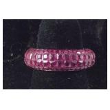 Size 7 Sterling lustro Stella AAA premium ruby