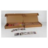 Baseball sports trading cards, two boxes almost