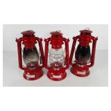 Three oil lanterns