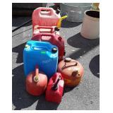 7 Various Gasoline Containers