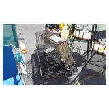 3pc Lot, Live Animal trap, 2 folding wire Pet
