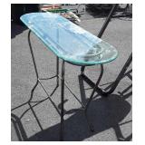 Glass Top Foyer type Table, thick tempered glass,