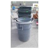 4 Misc. Trash Containers, no lids, used condition