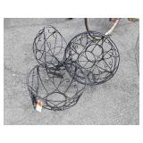 Four 14" Moss Basket Planters