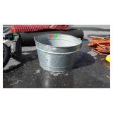 Galvanized Pail with 4 Wood Splitting Wedges