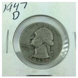 1947-D George Washington Quarter