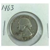 1963 George Washington Quarter