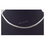 Sterling silver CZ Necklace , 15" Length
