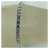 CZ Bracelet With Lots Of Stones Sterling Silver ,