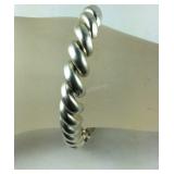 Large Silver Bracelet Made In Italy, 25.3 grams,