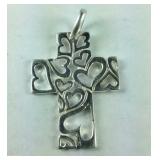 Sterling Silver Cross Pendant Only, 5.3 grams, 1