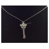 Sterling silver Pendant And Necklace16" Length