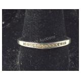 Sterling Silver Band With Tiny Stones Costume,