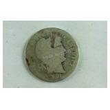 Worn 1901 Barber Dime
