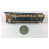 Buffalo Nickels roll, partial dates no mint marks